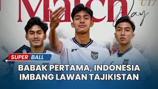 Timnas U17 Indonesia Bermain Imbang Lawan Tajikistan di Babak Pertama Piala Kemerdekaan 2025