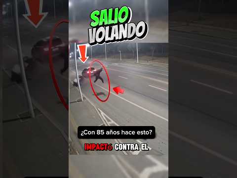 ¡VOLÓ Y NO CAYÓ! 🚨😳 #Asombroso #Accidente #Milagro #Sorprendente