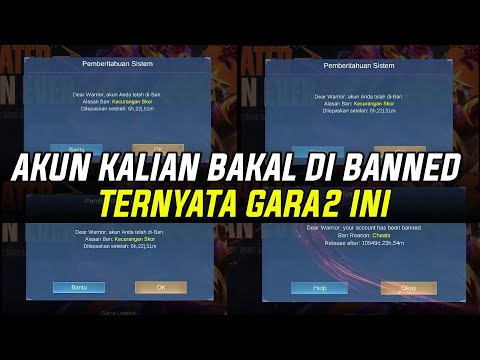 BURUAN LOGIN CEK AKUN KALIAN PASTI KENA BANNED! MOONTON GARA2 INI ALASAN AKUN ML KE BAN