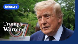 YouTube video thumbnail: Trump Says Israel's Attacks Could Jeopardise Ceasefire With Iran