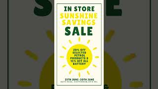 THE SUMMER SAVINGS SALE IS ON!