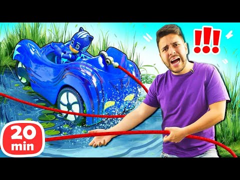 ¡Aventuras de coches con los PJ Masks y Paw Patrol!