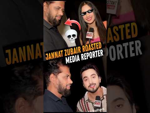 Jannat Zubair Roasted Media Reporter 🔥😂 #jannatzubair #shorts #mrfaisu