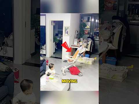 They suddenly saw this chair moving on its own#funnykids #funnymoments #shorts