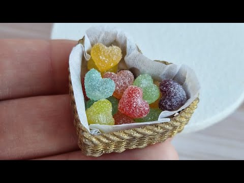 Miniature jelly candies from Fimo gel🩷Polymer clay