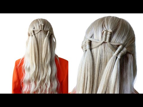 ♾️ Infinity Braids #braids #hairstyles #hairtutorial 💡