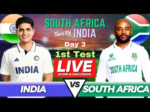 Ind vs SA 1st Test Day 3 Analysis | Live Match Today | India vs South Africa Test Live Match Score