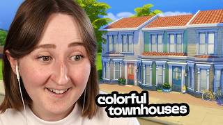 I built *BRITISH* inspired townhouses in The Sims 4