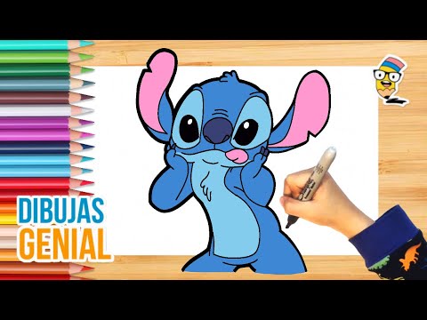 Cómo dibujar a STITCH de Lilo y Stitch 🖌️ | Dibujo fácil para niños