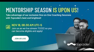 Topcoder Mentorship Program Webinar