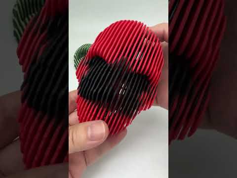 The red and black combination suggested by the subscribed fans#3dprinting #skulls
