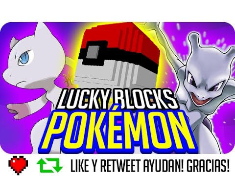LUCKY BLOCKS POKÉMON: SUERTE LEGENDARIA! | Sara, Exo, Gona y Luh en Minecraft