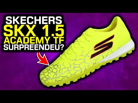 Vai brigar entre as MELHORES intermediárias? - Análise chuteira society Skechers SKX 1.5 Academy TF