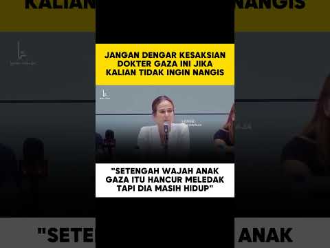 ADA YANG BERANI DENGAR KESAKSIAN DOKTER GAZA INI ? #palestine #palestina #israel