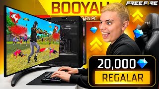 ¡REGALO 20.000 DIAMANTES SI GANO 1 PARTIDA EN PC! 🔥 FREE FIRE EN VIVO 🔥