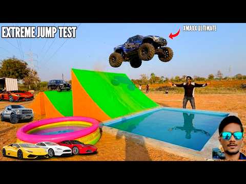 RC $200 vs $200000 Cars Jump Test Swimming Pool โ Chatpat toy tv