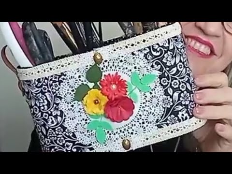 DIY Reciclagem em aula ao vivo - ideia com latas ! Encantador