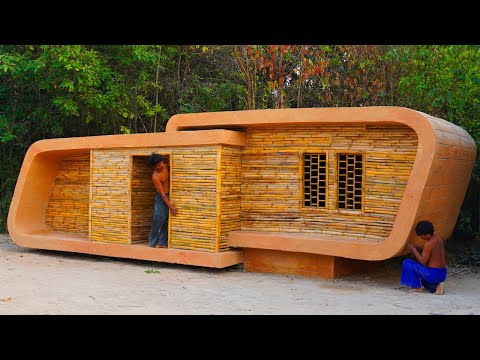 95Days Building A Modern Two-Story Millionaire underground House Using Primitive Tools