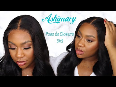 Comment coller sa perruque 5x5 comme une pro, le rendu est incroyable ! | ft. Ashimary Hair