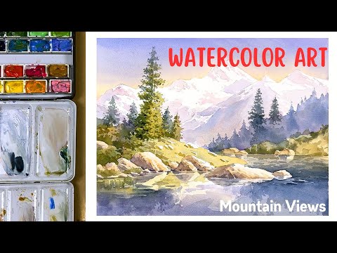 Learn to Paint Stunning Mountain Views with Watercolor