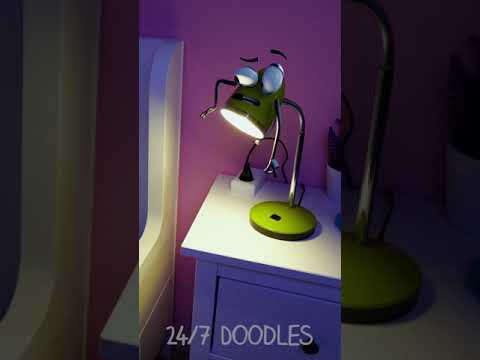 3D Doodles Run In The Night! #Shorts