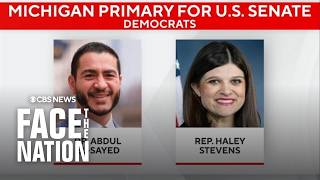 YouTube video thumbnail: El-Sayed and Stevens Make Final Pitches Before Democratic Michigan Senate Primary