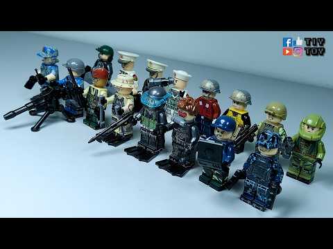 ⛔ [Vol2] LEGO SEMBO Block Unboxing Review 【CUSTOM】 LEGO Military Minifigures MOC Build 乐高 ЛЕГО 레고 レゴ