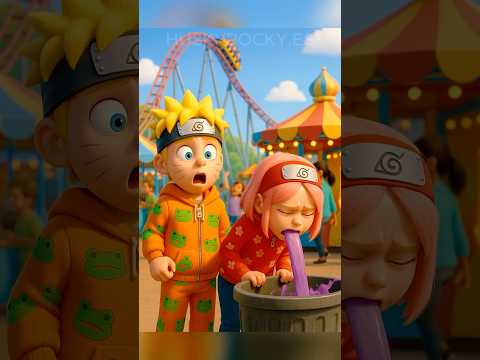 ¡Naruto y Sakura en PELIGRO en el parque de atracciones! 😱