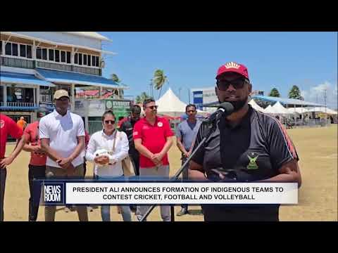 YouTube video thumbnail: President Ali Announces Formation Of Indigenous Teams To Contest Cricket, Football And Volleyball