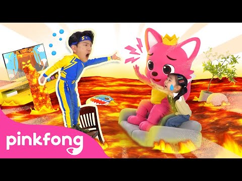 🆘 The Floor Is Lava with @BabyShark_DancePlay  | Super Solver Sammy | Pinkfong Kids Song
