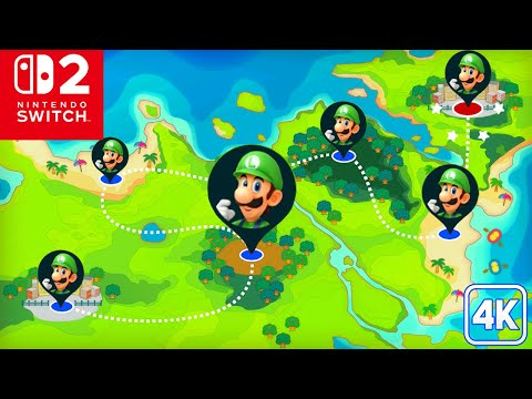 Super Mario Party (Switch 2) - Challenge Road - Full Games With Luigi (4K 60FPS)