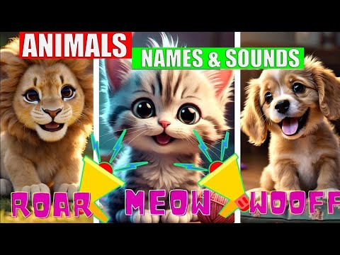 Animals name in English |جانوروں کے نام اردو میں | Educational Video for kids @kidzoniapk