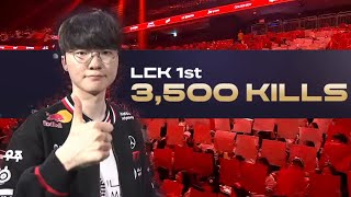 Faker 3500th Kill in LCK! T1 vs NS Highlights with Voice Comms Translated - LCK Summer 2025