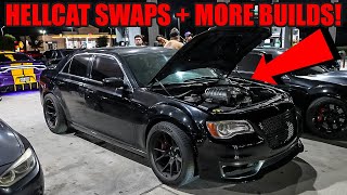 LOUD MUSCLE CARS GO FULL SEND LEAVING CAR MEET! (Hellcat Swaps, Boosted Mustangs, AND MORE!)