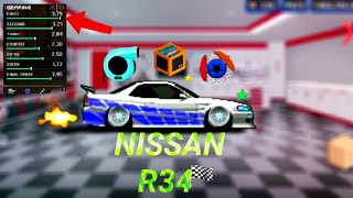 NISSAN ~R34/🏁/BUILD IN~PIXEL CAR RACER