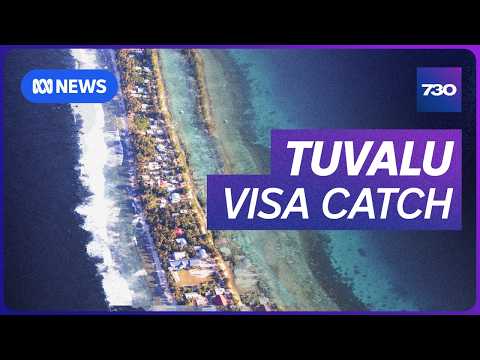 YouTube video thumbnail: Tuvalu is Disappearing due to Climate Change and Locals are Moving to Australia