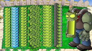 Plants vs Zombies - All Pea vs Winter Melon vs 999 Zombies