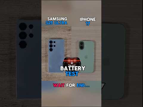 ⚡☠️SAMSUNG S25 ULTRA VS IPHONE 17 BATTERY TEST!!