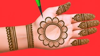 Raksha Bandhan and Karwa Chauth Special Mehndi Design | Easy & Beautiful Henna for Married Women