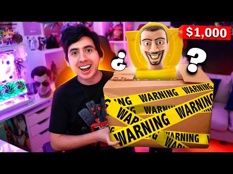 UNBOXING de CAJA MISTERIOSA de SKIBIDI TOILET 😱 (no creerás lo que tiene) 💀