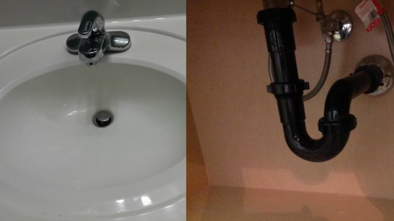 clearing a slow bathroom sink drain