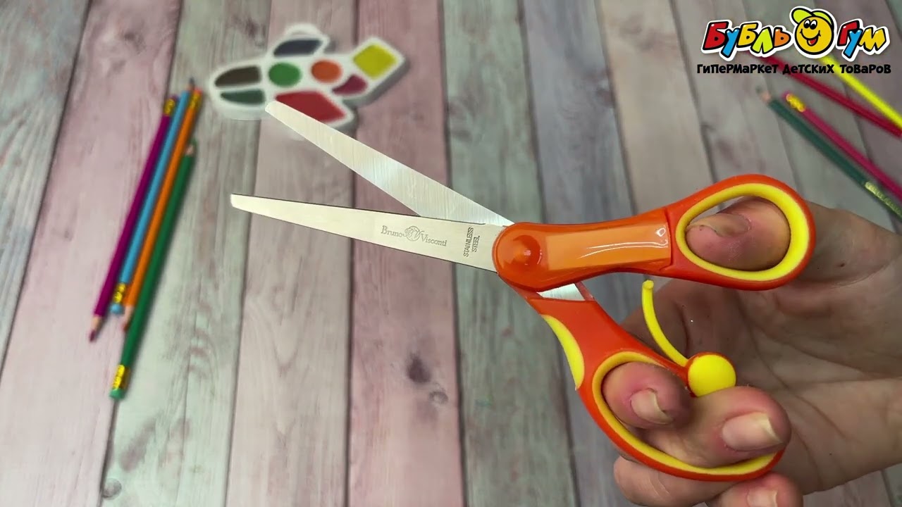 Ножницы SpringCut с возвратным механизмом 15см - видео