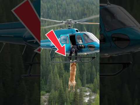 Golden Retriever warns helicopter driver of danger and saves his life #GoldenRetriever #Dog #Rescue