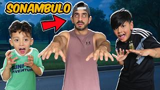 Papá Se Hace Sonambulo | Broma a Karim y Dylan | Family Juega