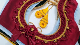 Organza saree blouse design Photo| Blouse design images| Beautiful blouse design| Blouse collection