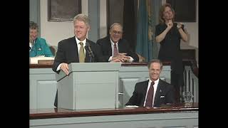 President Clinton's Remarks to Delaware State Legislature (1998)