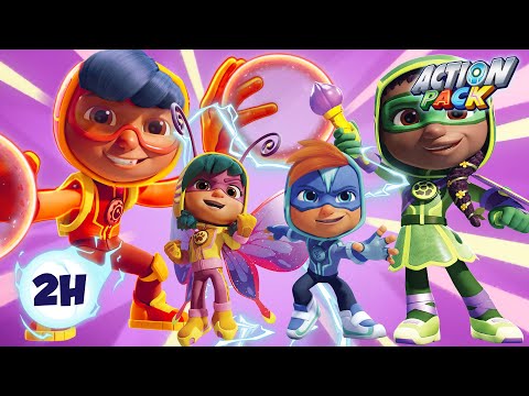 2 Hours of Heroic Fun! 🌟 Best Action Moments from Action Pack | Adventure Cartoon for Kids