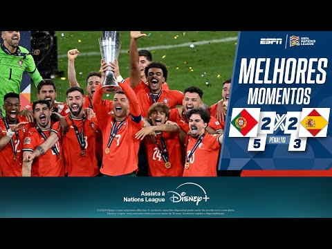 CRISTIANO RONALDO MARCA, PORTUGAL vence ESPANHA nos pênaltis e é CAMPEÃO da NATIONS LEAGUE