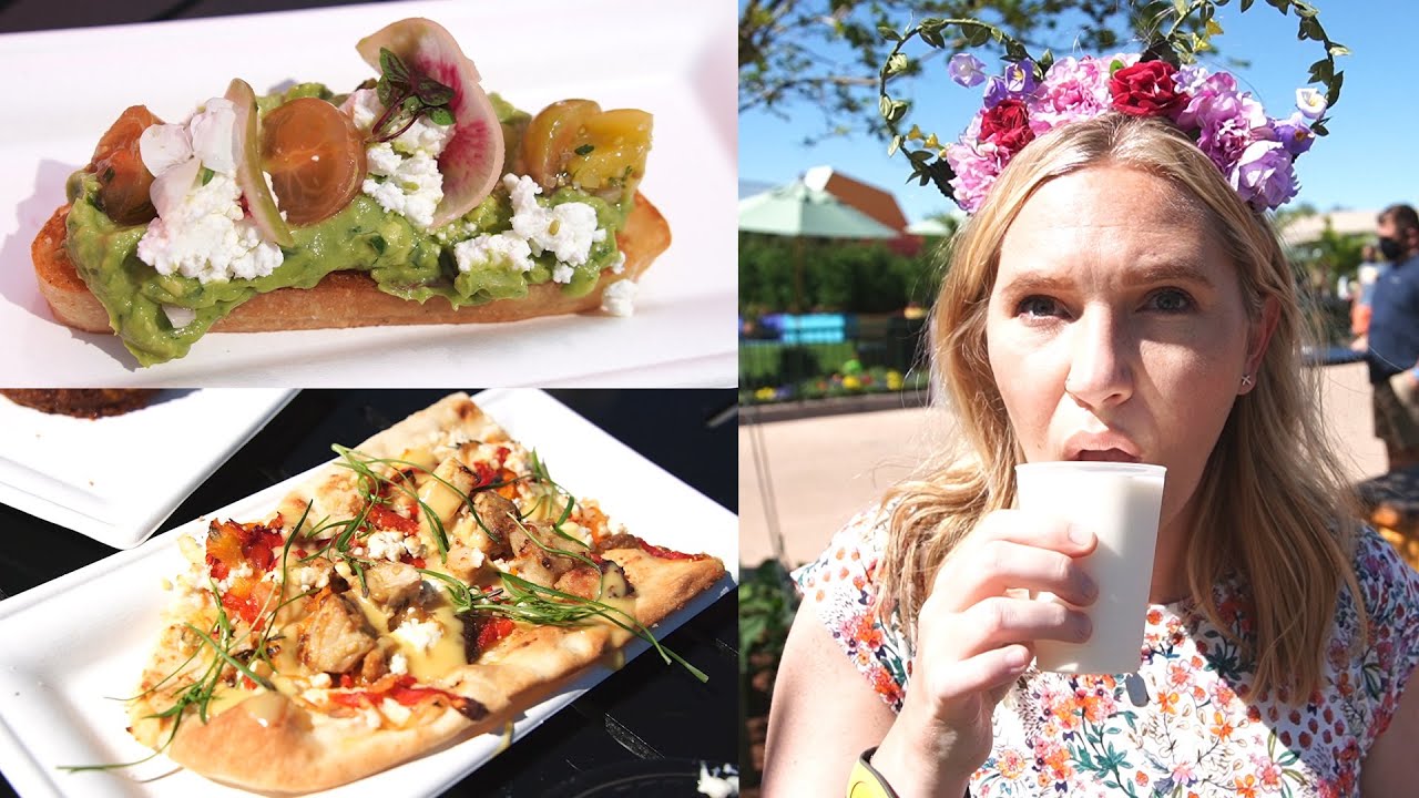 Our First Trip To Disney's EPCOT International Flower & Garden Festival 2021! New Food & Drinks! The Tim Tracker