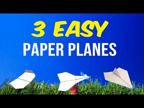 3 ways to make a paper airplanes - how to make an aeroplane that can fly
